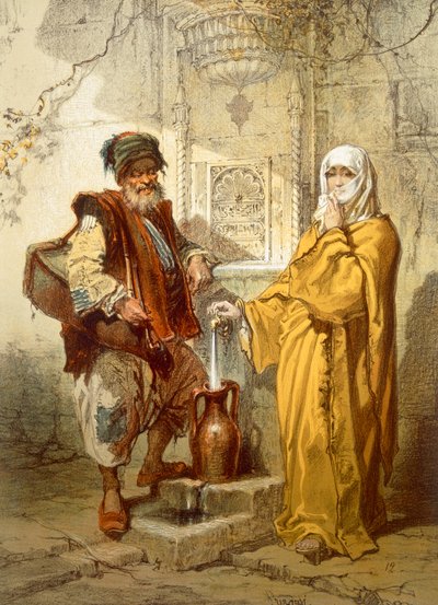Water-Carrier, 1865 by Amadeo Preziosi